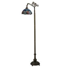  119648 - 60.5"H Tiffany Hanginghead Dragonfly Bridge Arm Floor Lamp