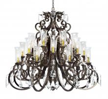  119767 - 54" Wide Serratina Crystal Chandelier