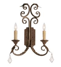  120211 - 16" Wide Serratina 2 Light Wall Sconce