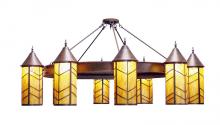  120255 - 90" Wide Chevron 10 Light Chandelier