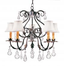 Meyda Green 120420 - 24" Wide Chantilly 5 Light Chandelier