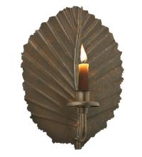  121102 - 8" Wide Nicotiana Leaf Wall Mount Candle Holder
