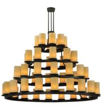  129763 - 72"W Horizon Gold 4 Tier Chandelier