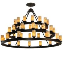 Meyda Green 130509 - 70" Wide Loxley Horizon Ring 42 Light Three Tier Chandelier