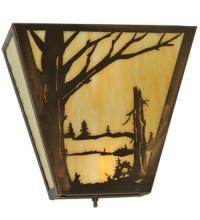  133140 - 13"W Quiet Pond Left Wall Sconce