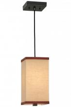  143260 - 6" Square Charisma Textrene Mini Pendant