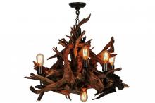  144568 - 30" Wide Driftwood 6 Light Chandelier