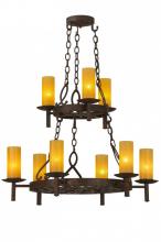 Meyda Green 144754 - 33" Wide Newcastle 9 Light Two Tier Chandelier