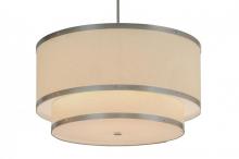  147523 - 30"W Cilindro Eggshell 2 Tier Textrene Pendant