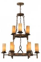  149564 - 31" Wide Newcastle 9 LT Two Tier Chandelier