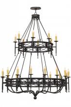  152111 - 70"W Gina 24 LT Two Tier Chandelier