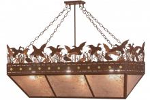  152292 - 48"L Ducks in Flight Oblong Inverted Pendant