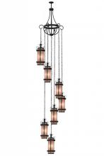  156603 - 45" Wide Castellon 7 Light Cascading Pendant