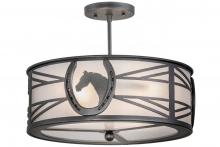  162606 - 16.5"W Horseshoe Semi-Flushmount