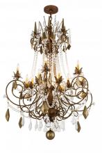  169774 - 38" Wide Minuet 12 Light Chandelier