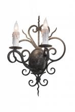 Meyda Green 174332 - 14" Wide Kenneth 2 Light Wall Sconce