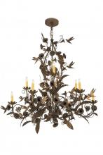 Meyda Green 174872 - 36" Wide Le Printemps 9 Light Chandelier