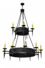 Meyda Green 177277 - 50"W Thorndike 15 LT Two Tier Chandelier