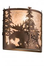  187282 - 12"W Moose at Dusk Wall Sconce