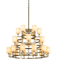  190159 - 60" Wide Montecito Ritz 24 Light Chandelier