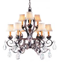 Meyda Green 191859 - 26"W New Country French 9 LT Chandelier