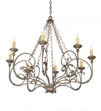 Meyda Green 193952 - 42" Wide Rachelle 8 Light Chandelier