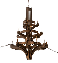 Meyda Green 196460 - 61" Wide Castilla 21 Light Three Tier Chandelier