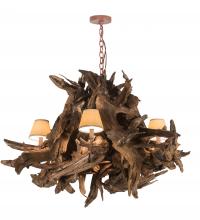  197275 - 40" Wide Driftwood 5 Light Chandelier