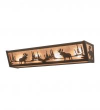 Meyda Green 200522 - 24" Wide Moose at Lake Vanity Light