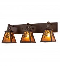  241799 - 28" Wide Winter Pine 3 Light Vanity Light