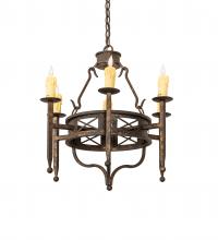 Meyda Green 243686 - 24" Wide Jasmine 6 Light Chandelier