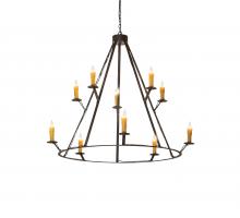 Meyda Green 245091 - 54" Wide Anthracite 10 Light Chandelier