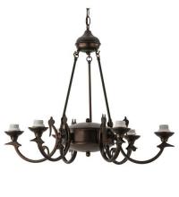  26946 - 29"W Mahogany Bronze 6 Uplights Chandelier Hardware