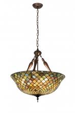  31830 - 24"W Tiffany Fishscale Inverted Pendant