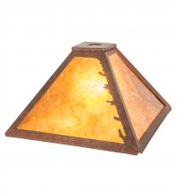  32505 - 11.5" Square Leaf Edge Shade