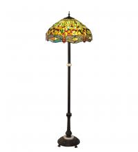  37702 - 62" High Tiffany Hanginghead Dragonfly Floor Lamp