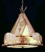  50150 - 20"W Teepee w/ Buffalo Pendant