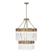  309C14HG - Matrix 14-Lt 2-Tier Chandelier - Havana Gold