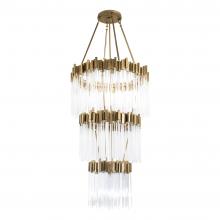  309C19HG - Matrix 19-Lt 3-Tier Chandelier - Havana Gold