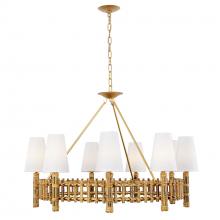  360C09FG - Nevis 9-Lt Chandelier - French Gold