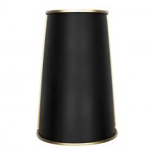  364W02MBFG - Coco 2-Lt Sconce - Matte Black/French Gold