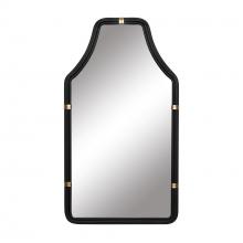  407MI08MBFG - Federal Case 22x40   Wall Mirror - Matte Black/French Gold