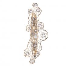  500W04HGOB - Ethereal Rose 4-Lt Sconce - Havana Gold Ombre/Polished Stainless Accents