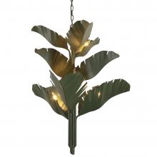  901C09 - Banana Leaf 9-Lt Chandelier