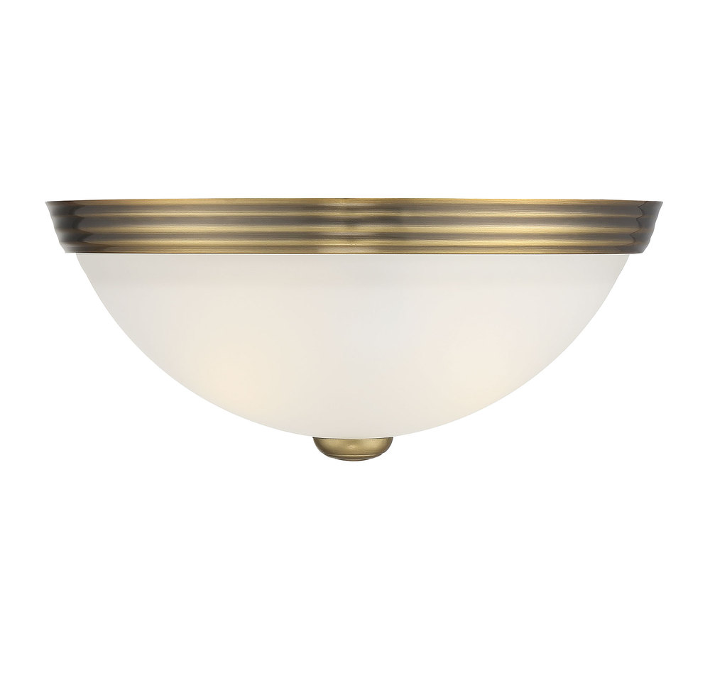 2-Light Ceiling Light in Warm Brass