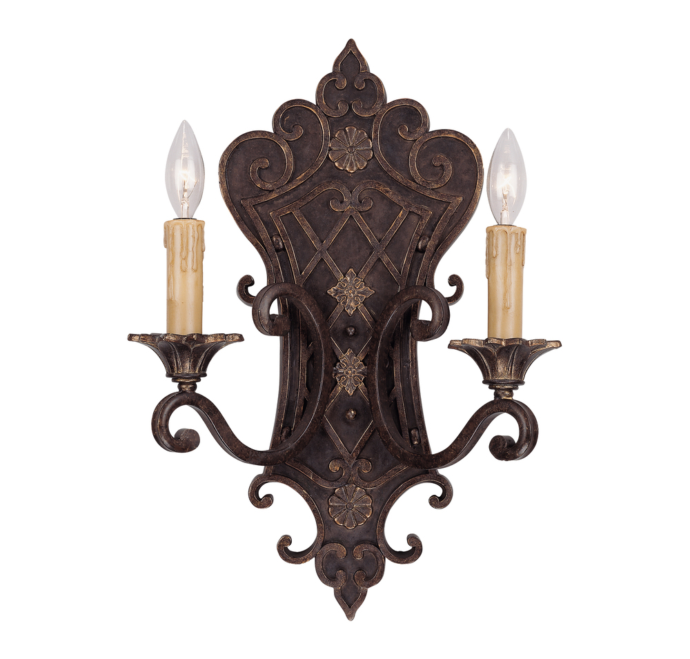 Southerby 2-Light Wall Sconce in Florencian Bronze