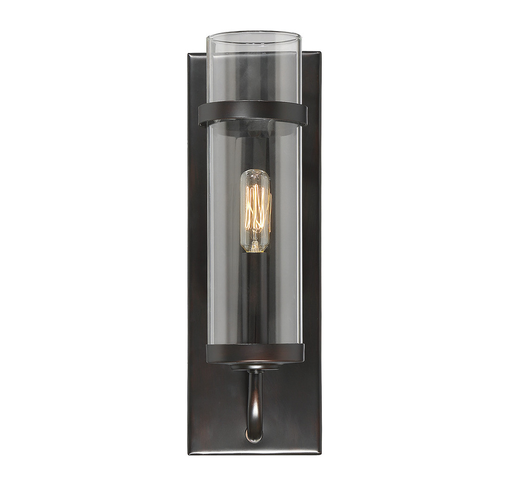 Tulsa 1-Light Wall Sconce in English Bronze