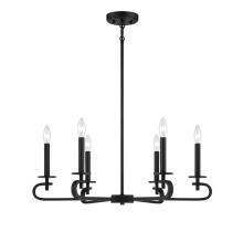  1-2450-6-89 - Torino 6-Light Chandelier in 
Matte Black