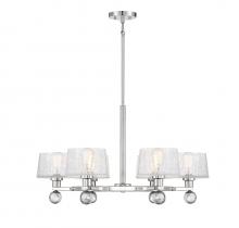  1-6302-6-109 - Hanover 6-Light Chandelier in 
Polished Nickel