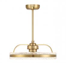  24-FD-555-322 - Corona LED Fan D'Lier in Warm Brass